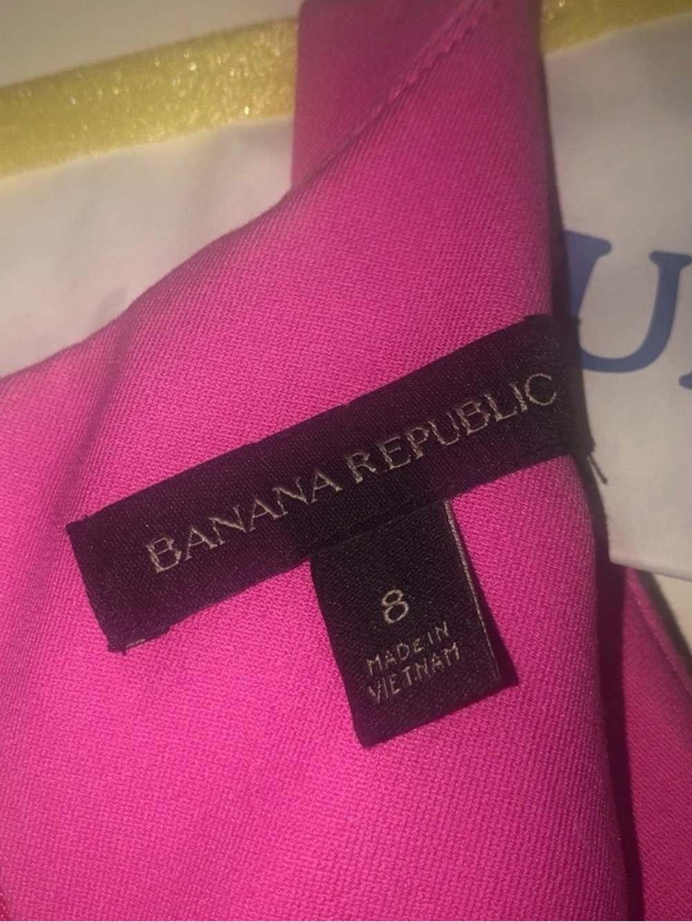 Banana Republic Pink Fitted Midi Sheath Dress - Picture 6 of 6